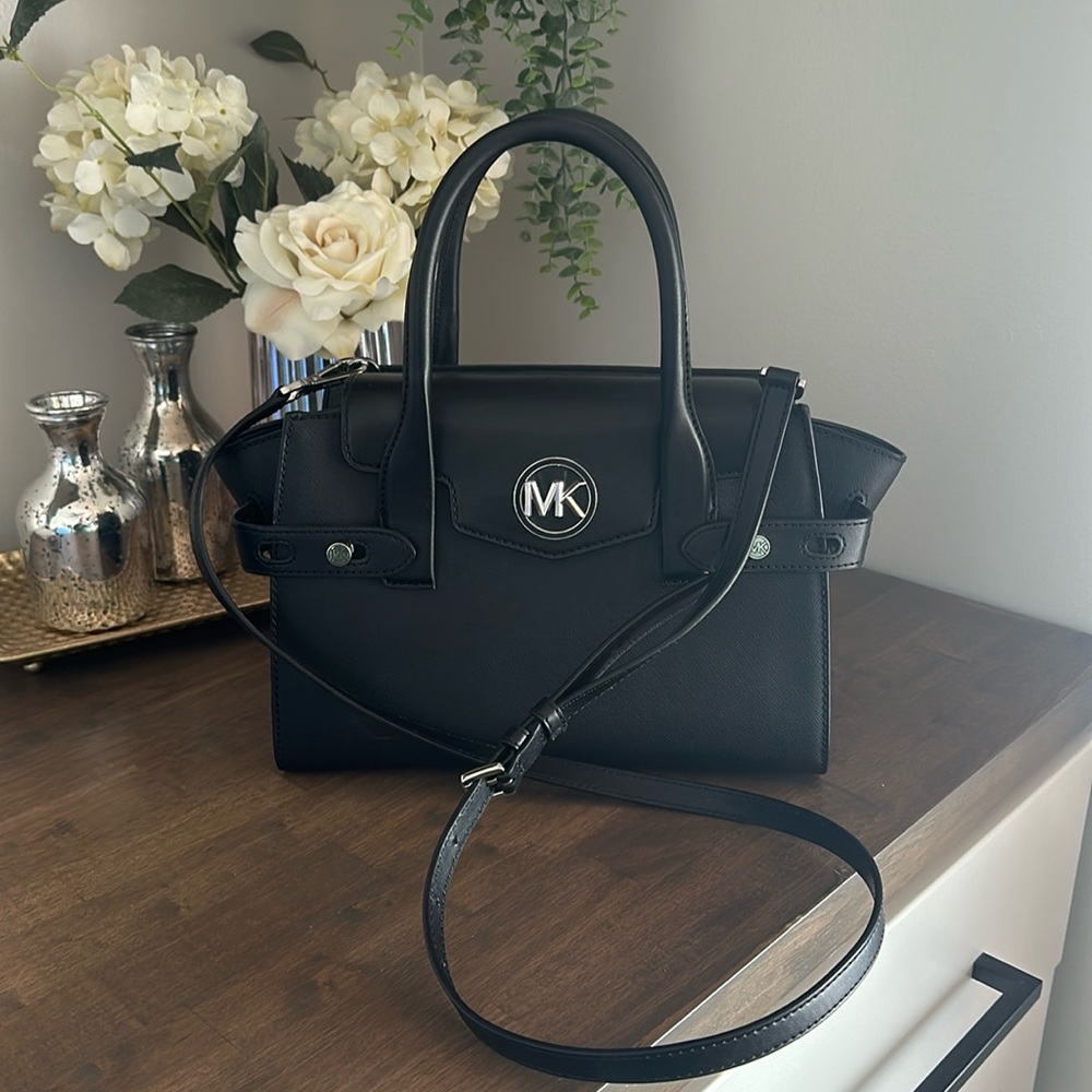 Michael Kors Black Satchel W/ Strap